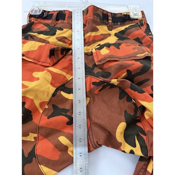 Rothco BDU Pants Mens XSmall Orange Black Camo Combat Woodland Military Gorpcore - Picture 7 of 11